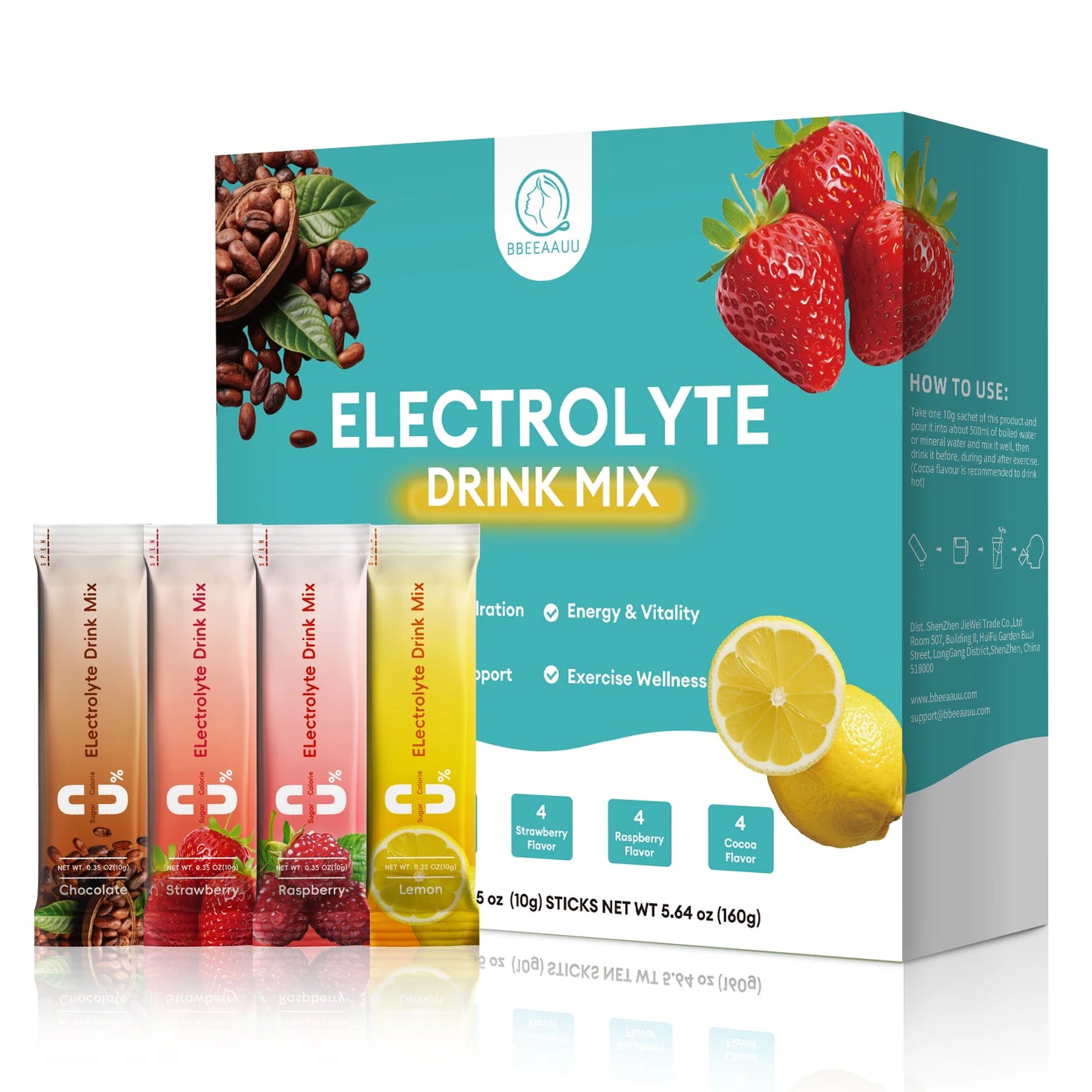 Beworths Sugar Free Electrolyte Powder Zero Calorie Hydration Mix
