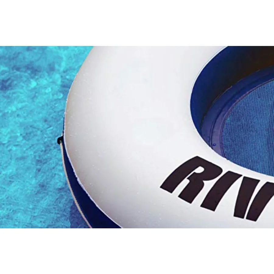 River Run II Water Tube Float Raft Lounger With Cooler