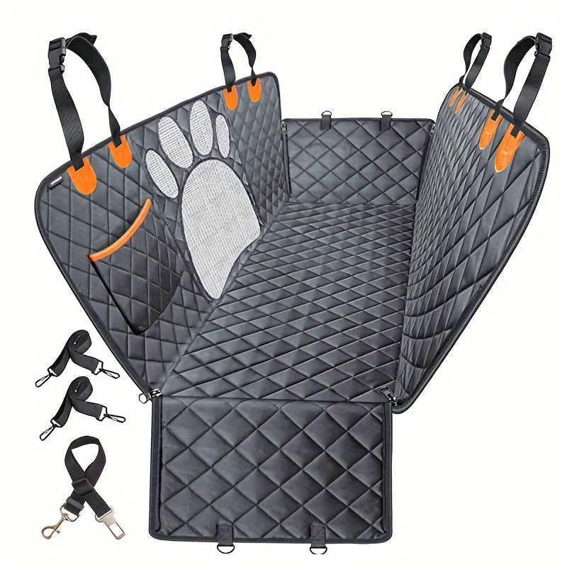 NONECN Dog Seat Cover Hammock For Cars Waterproof Heavy Duty