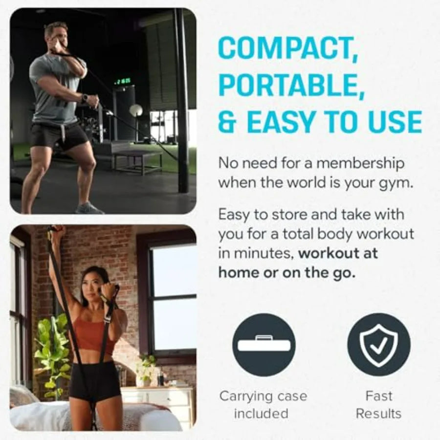 ISOFLO Suspension Trainer Straps And Resistance Bands For Calisthenics