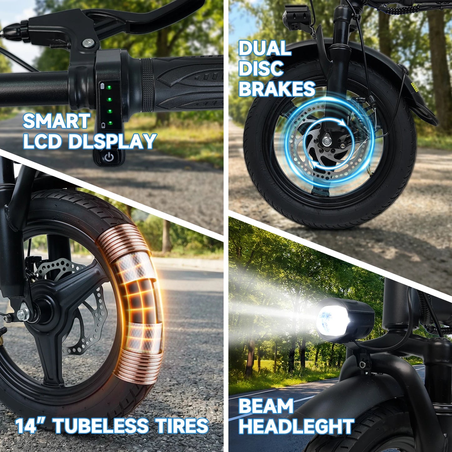 Folding Electric Bike With 500W Peak Motor And 432Wh Battery