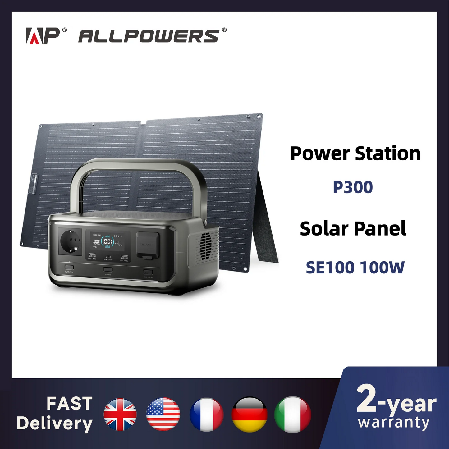 ALLPOWERS VOLIX P300 Portable Power Station 256Wh LiFePO4 Battery