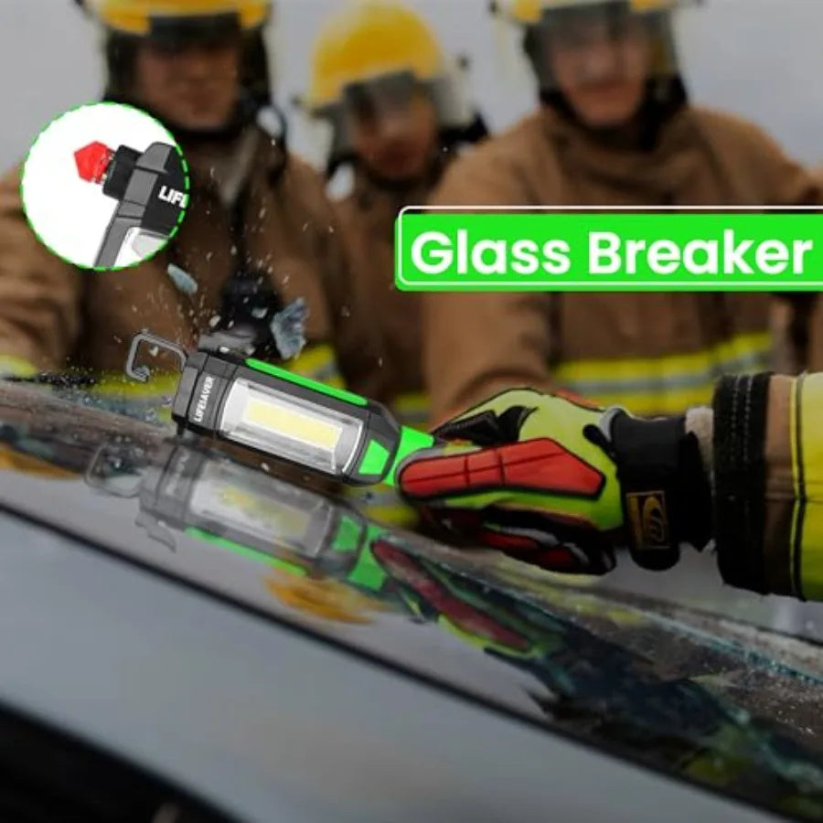 9 In 1 Emergency Auto Tool With LEDLight Glass Breaker