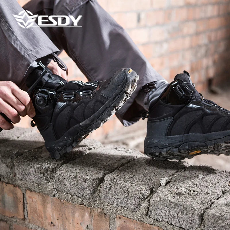 KOLINLOVCN Mens Waterproof Hiking Boots For Outdoor Adventures