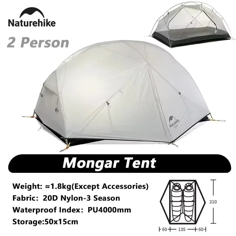 Naturehike Mongar Waterproof Ultralight Backpacking Tent