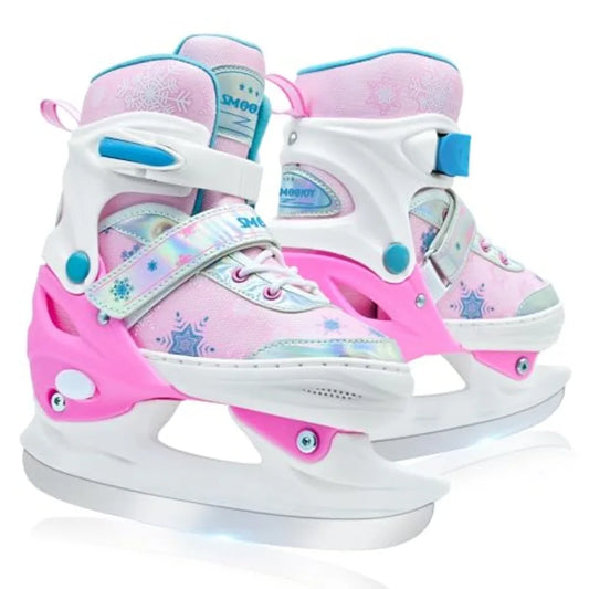 Adjustable Ice Skates For Kids Unisex Comfortable Smooth Blades