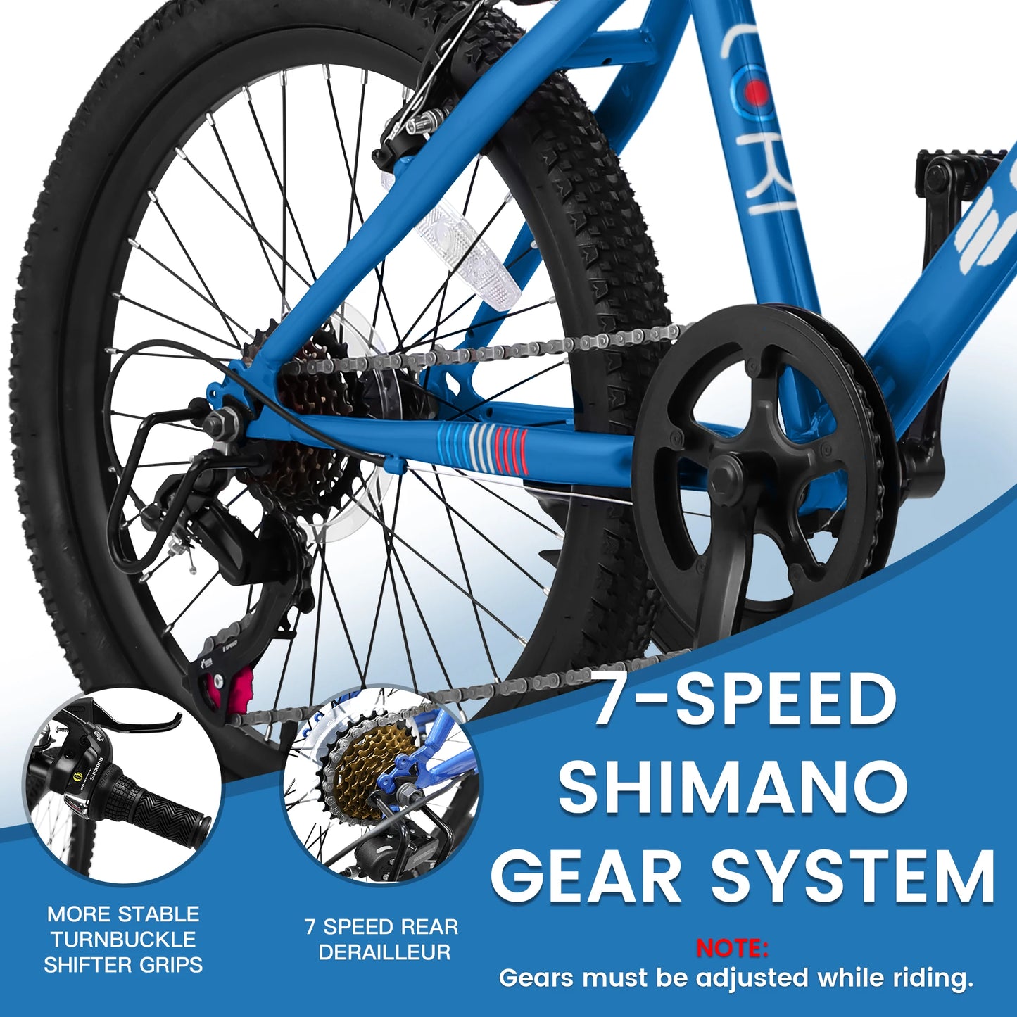 Ecarpat 20 Inch Kids Mountain Bike With 7 Speed Gears