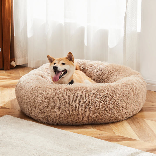JHK Calming Dog Bed Plush Faux Fur Non Slip Supreme