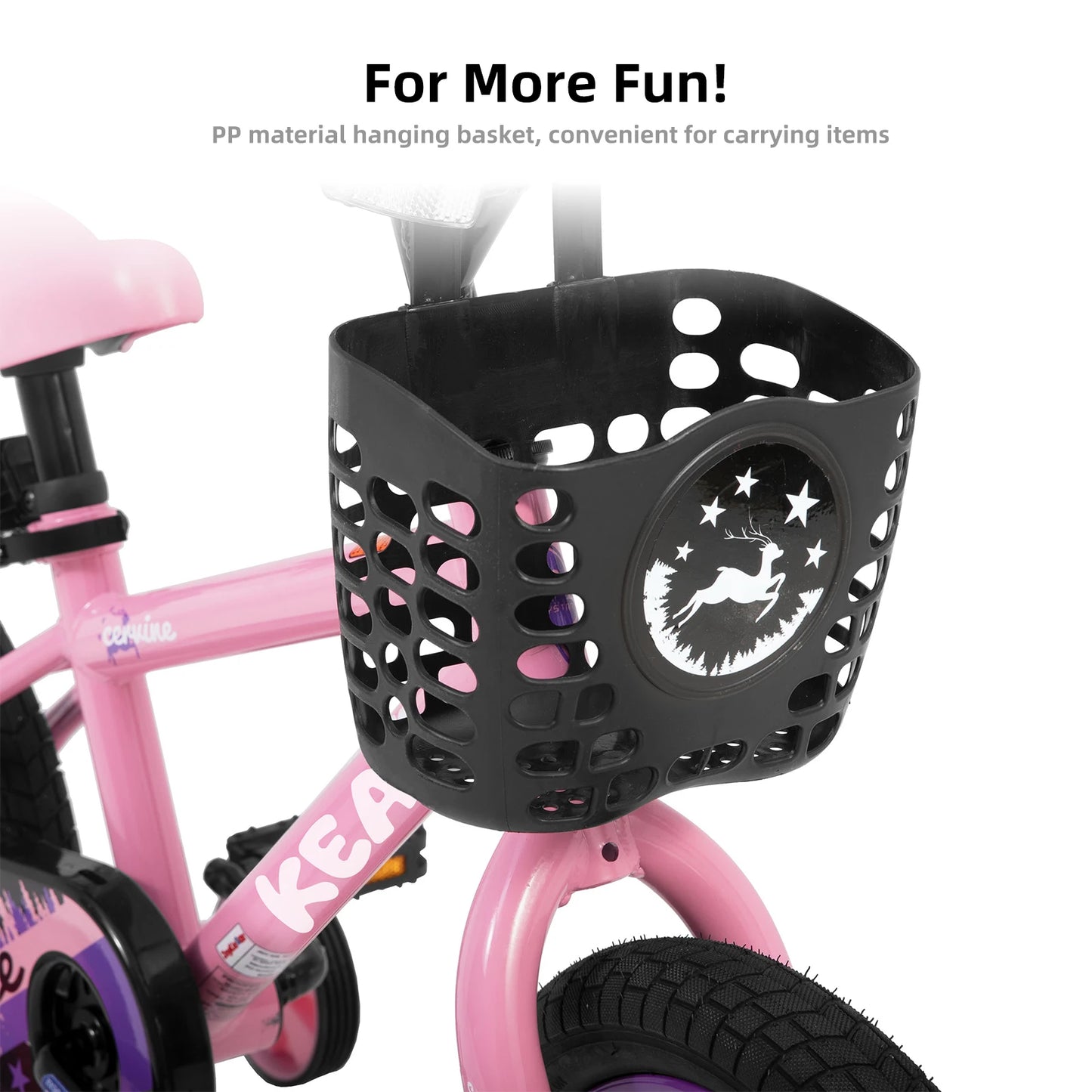 JOYSTAR Kids Bike For Girls With Training Wheels Basket
