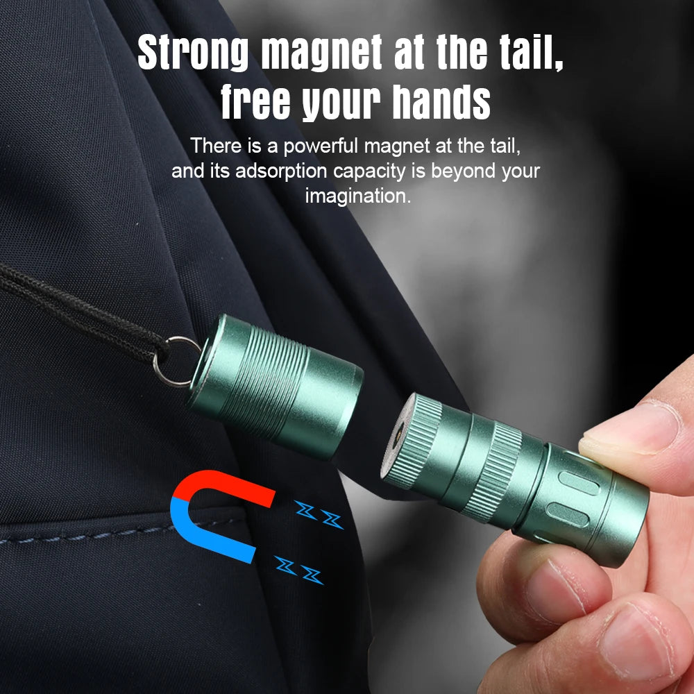 TrustFire MINIE EDC LED Flashlight Magnetic Rechargeable Keychain