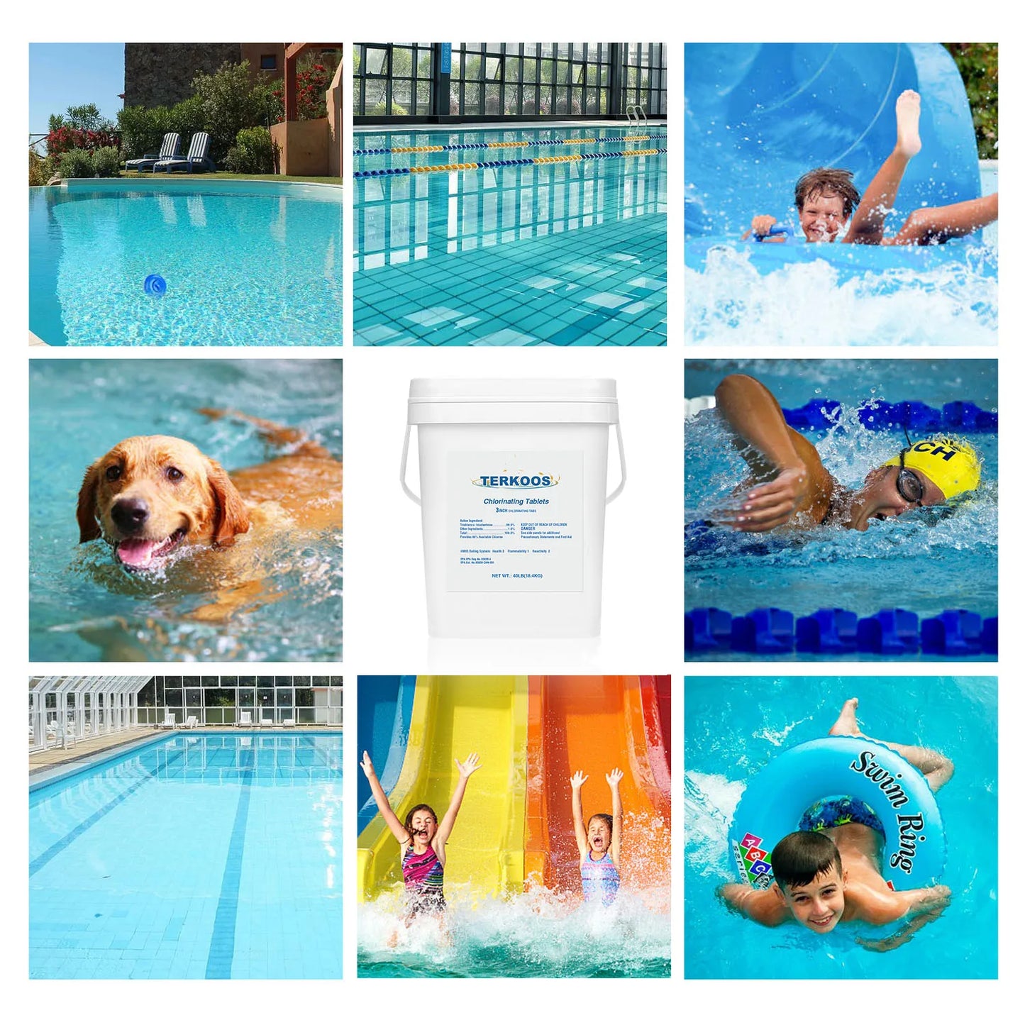 Keezumy Stabilized Chlorine Tablets For Swimming Pools