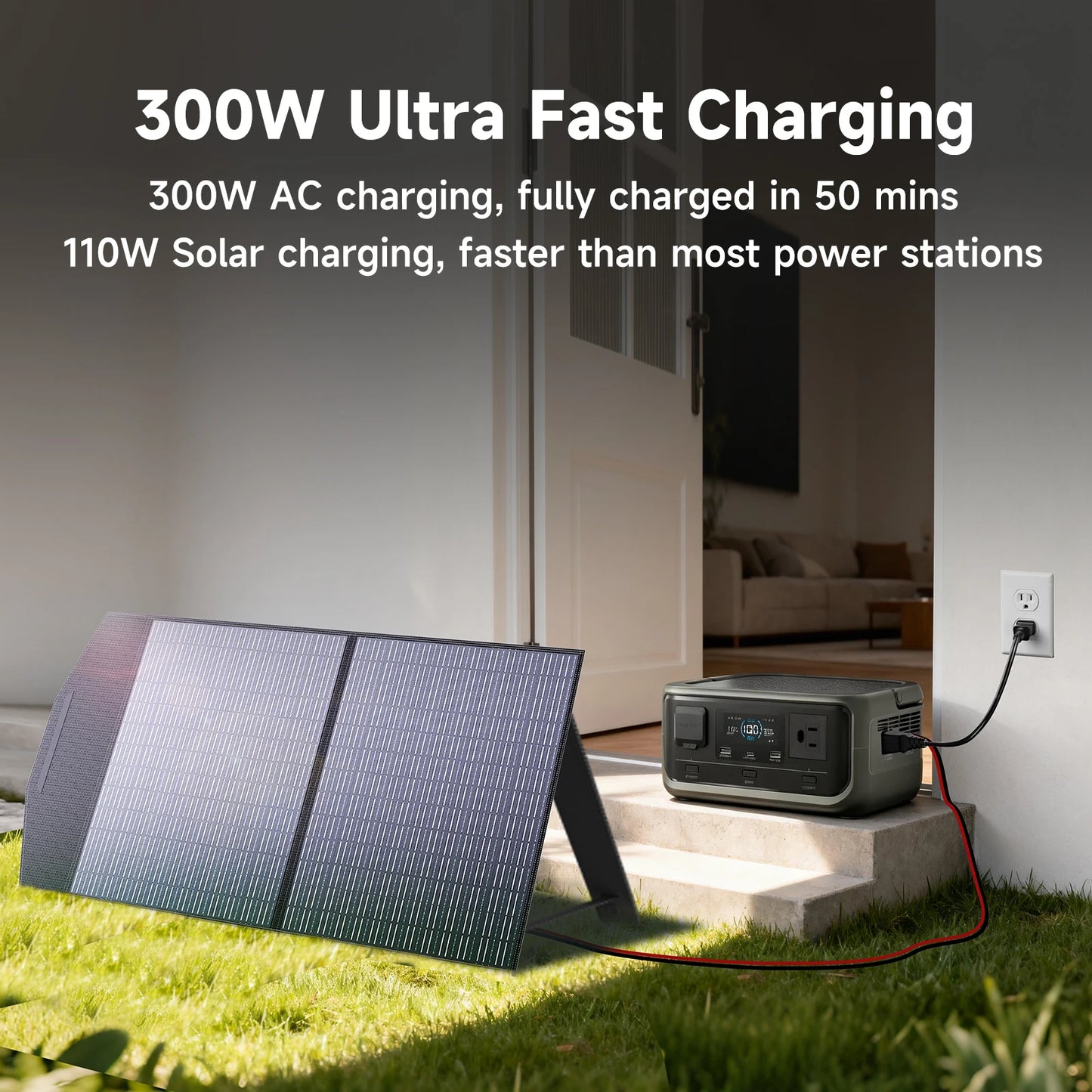 ALLPOWERS VOLIX P300 Portable Power Station 256Wh LiFePO4 Battery
