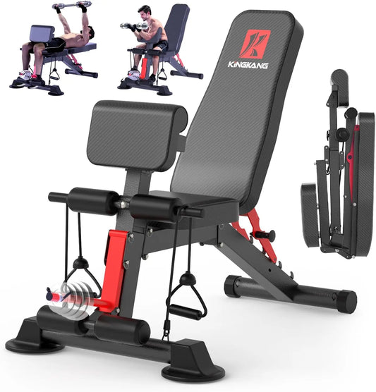 14-in-1 Foldable Dumbbell Bench Pre-Assembled 1000 Lbs For Full Body Workout