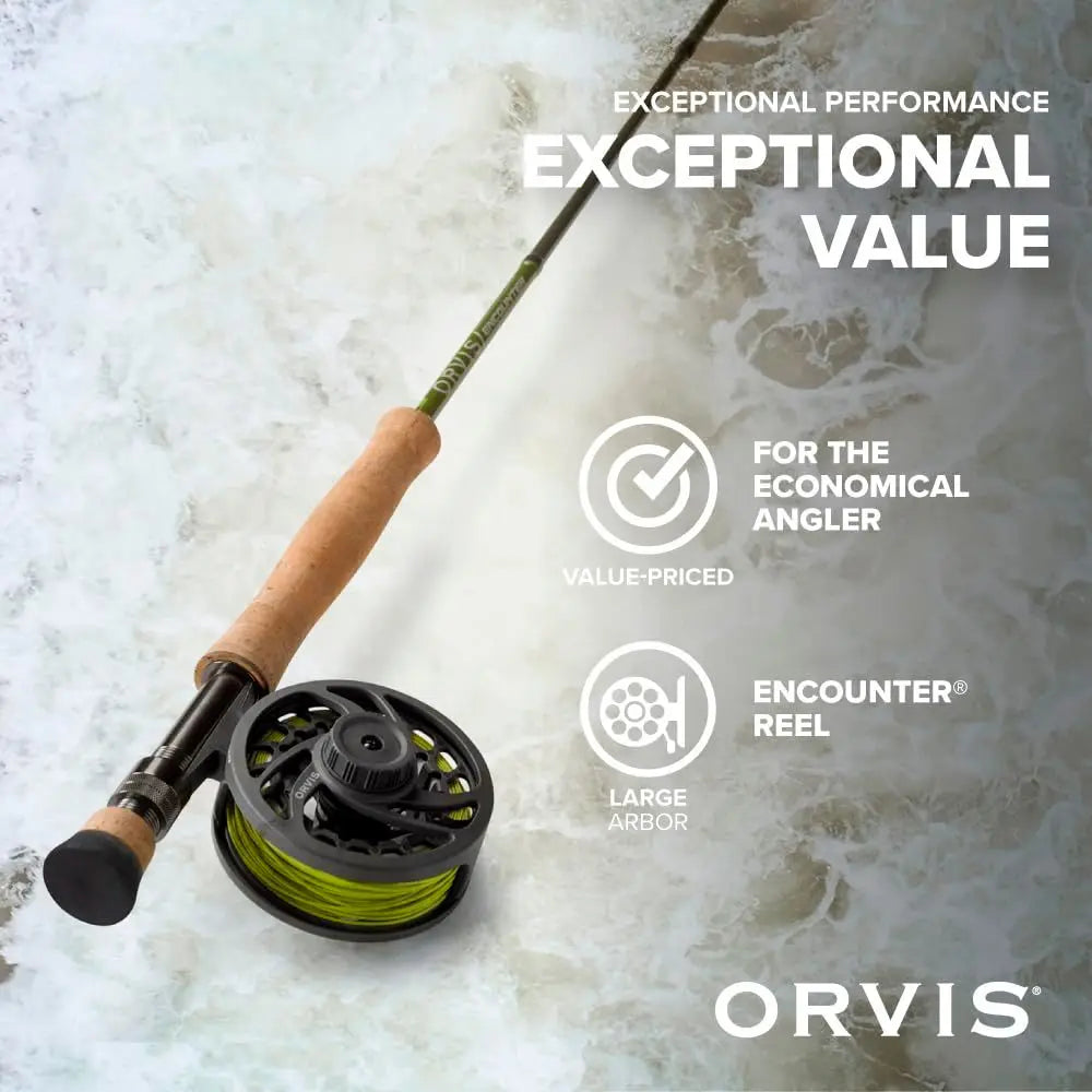 YTYIN Encounter Fly Rod Outfit 4 Piece With Reel Line Backing Leader