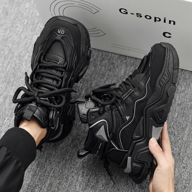 Men's Casual Breathable Sports Shoes With Mid-Cut Support