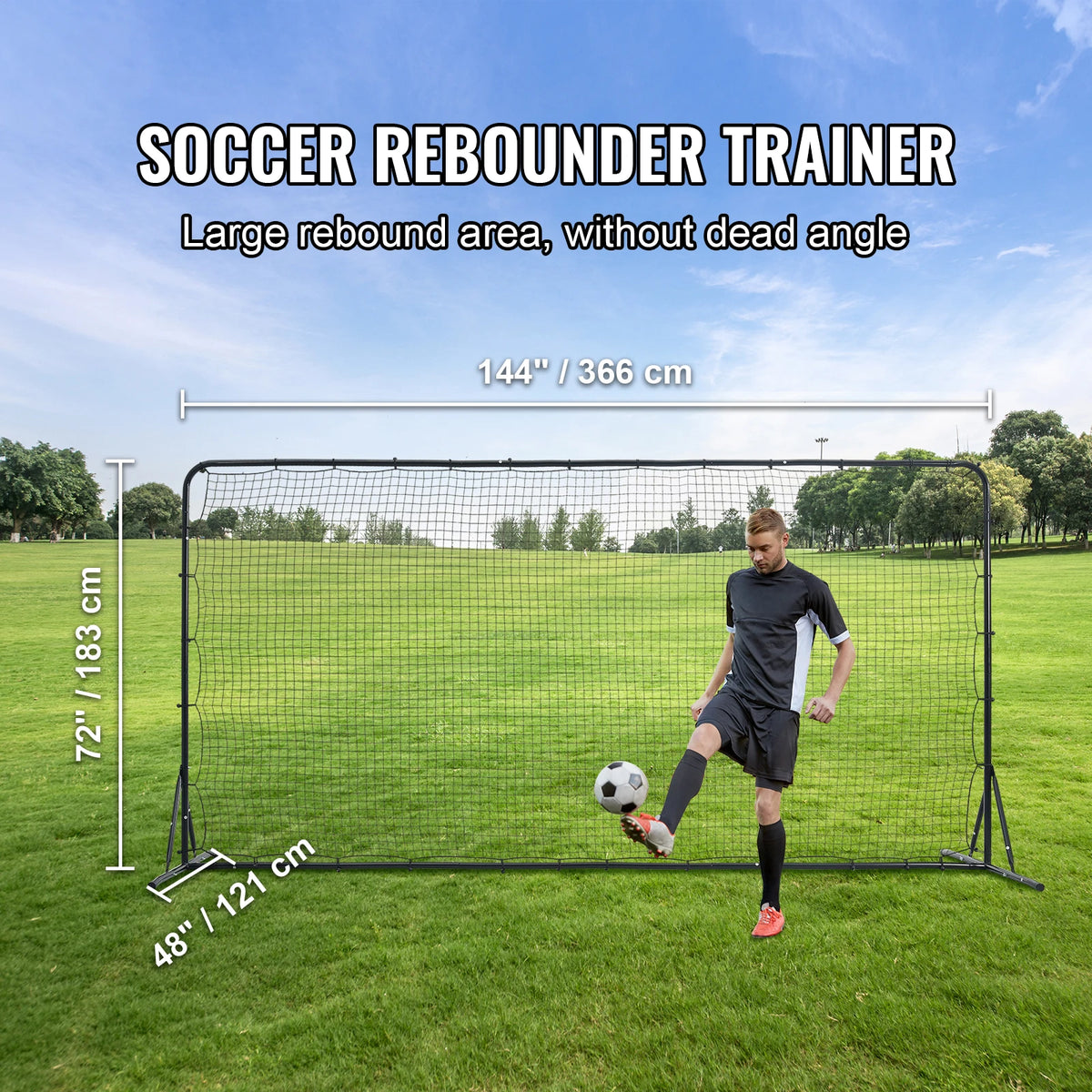 Portable Soccer Rebounder Net for Football Training and Backyard Practice