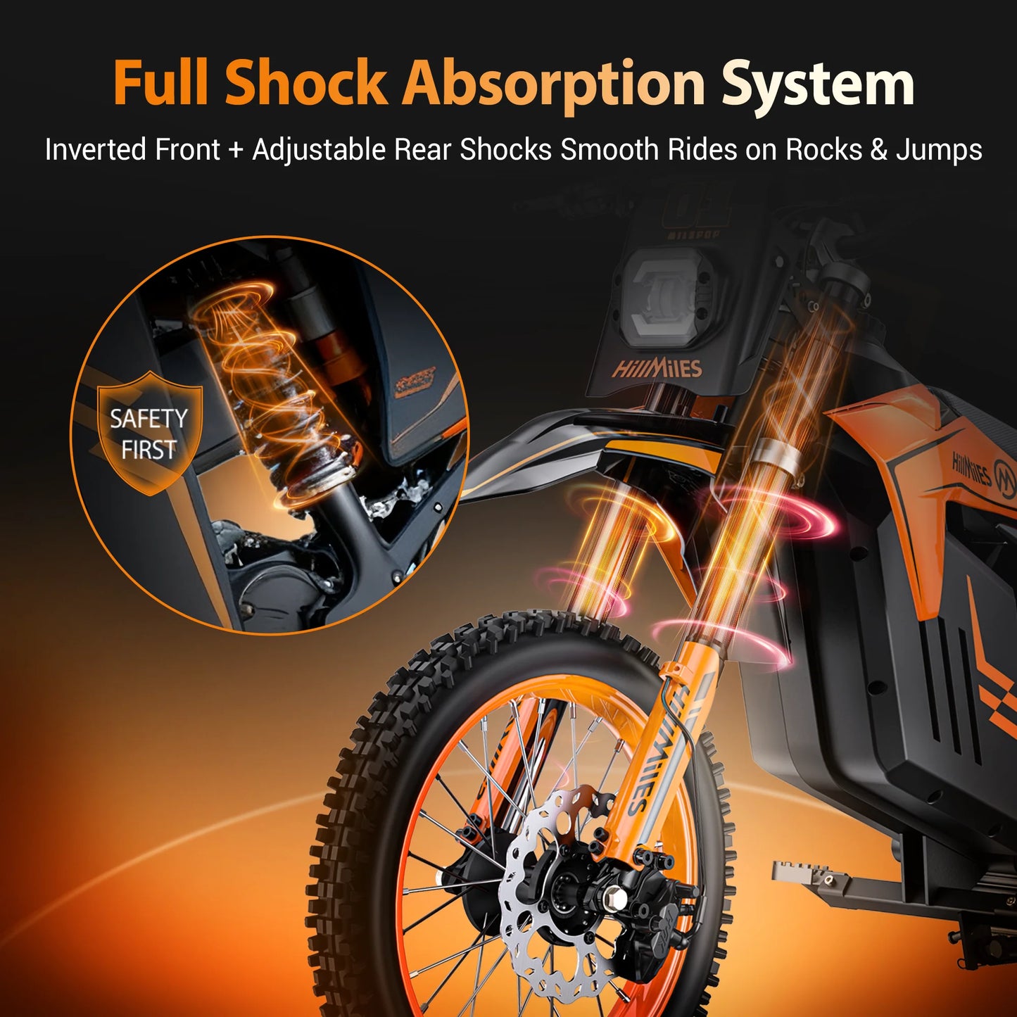 ENGWE MilePop Electric Dirt Bike With Dual Suspension