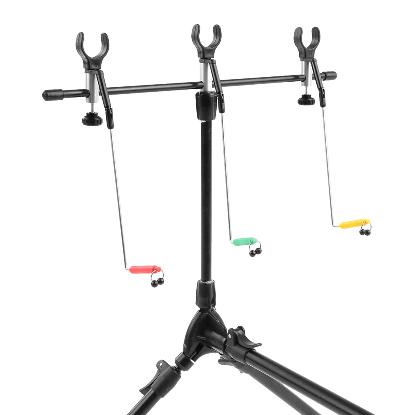 Adjustable Carp Fishing Rod Pod Stand With 3 Bite Alarms