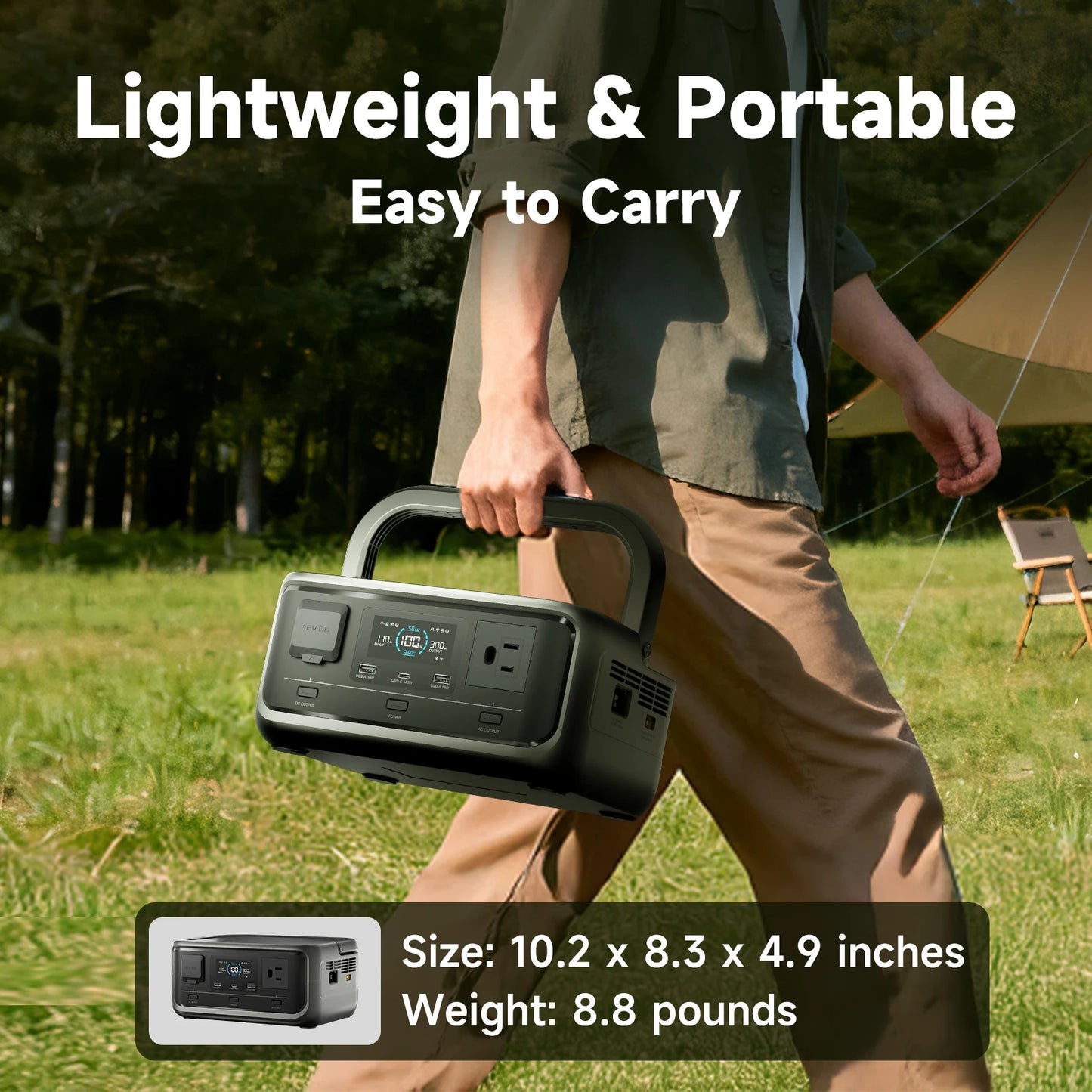 ALLPOWERS VOLIX P300 Portable Power Station 256Wh LiFePO4 Battery