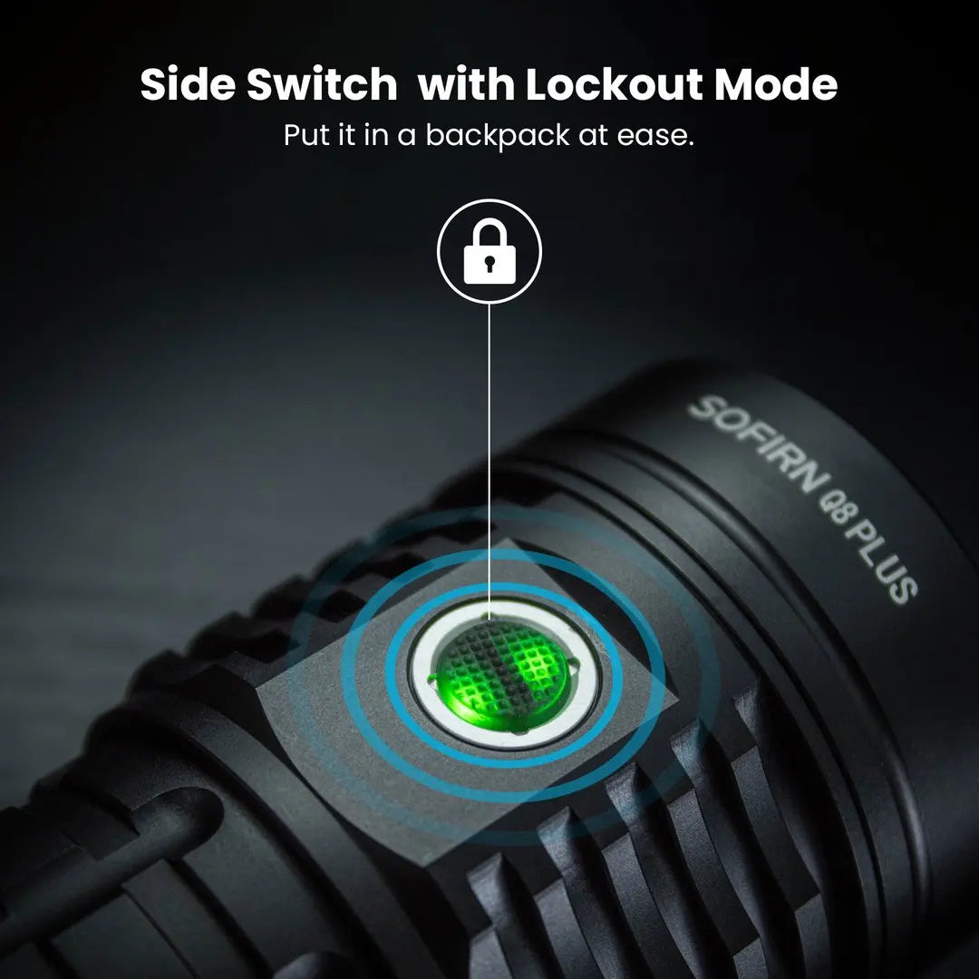Sofirn Q8 Plus USB C Rechargeable LED Flashlight 16000lm