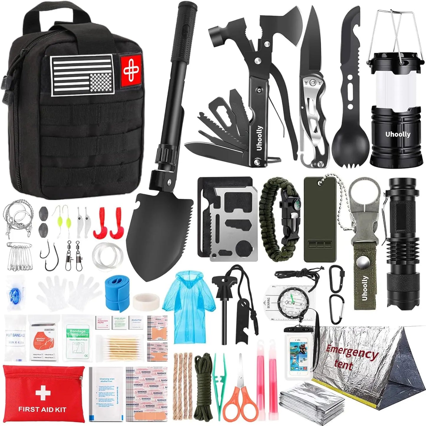 252-Piece Emergency Survival Kit With MOLLE Bag