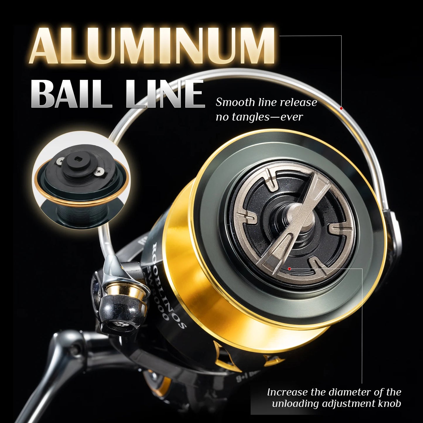Rooblinos SW Spinning Reel Ultralight Saltwater Surf Reel