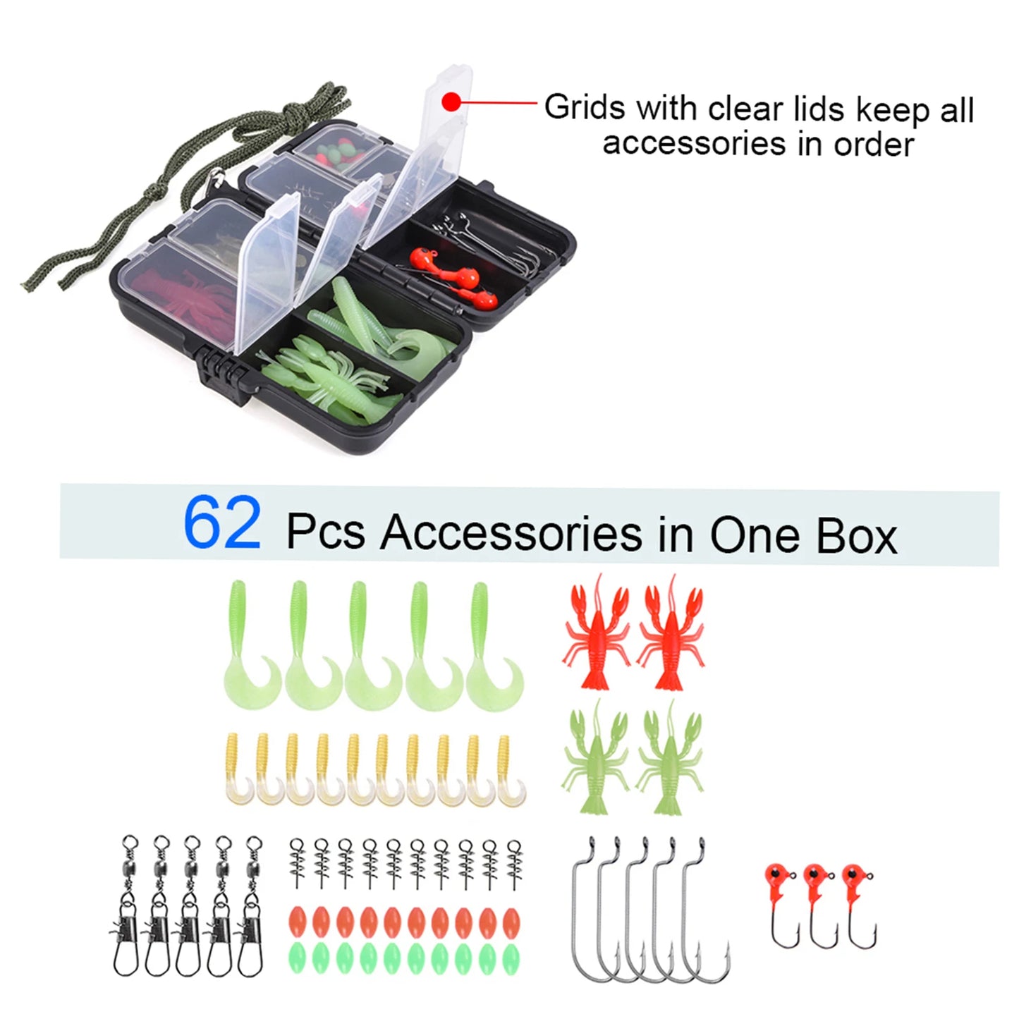 US Telescopic Fishing Rod Reel Combo Kit With Spinning Reel And Storage Bag