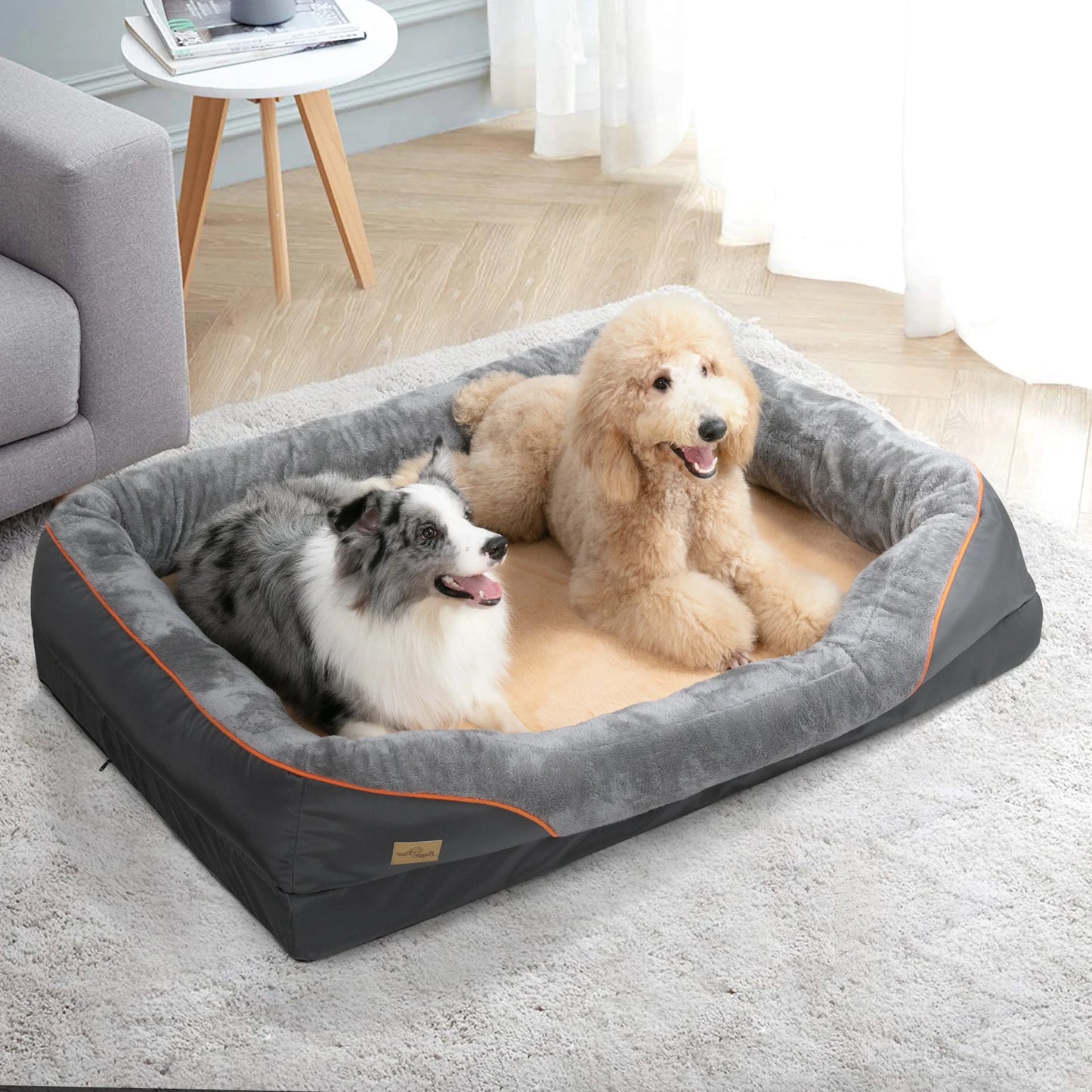 BINGOPAW Waterproof Anti Allergy Dog Bed With Removable Washable Cover