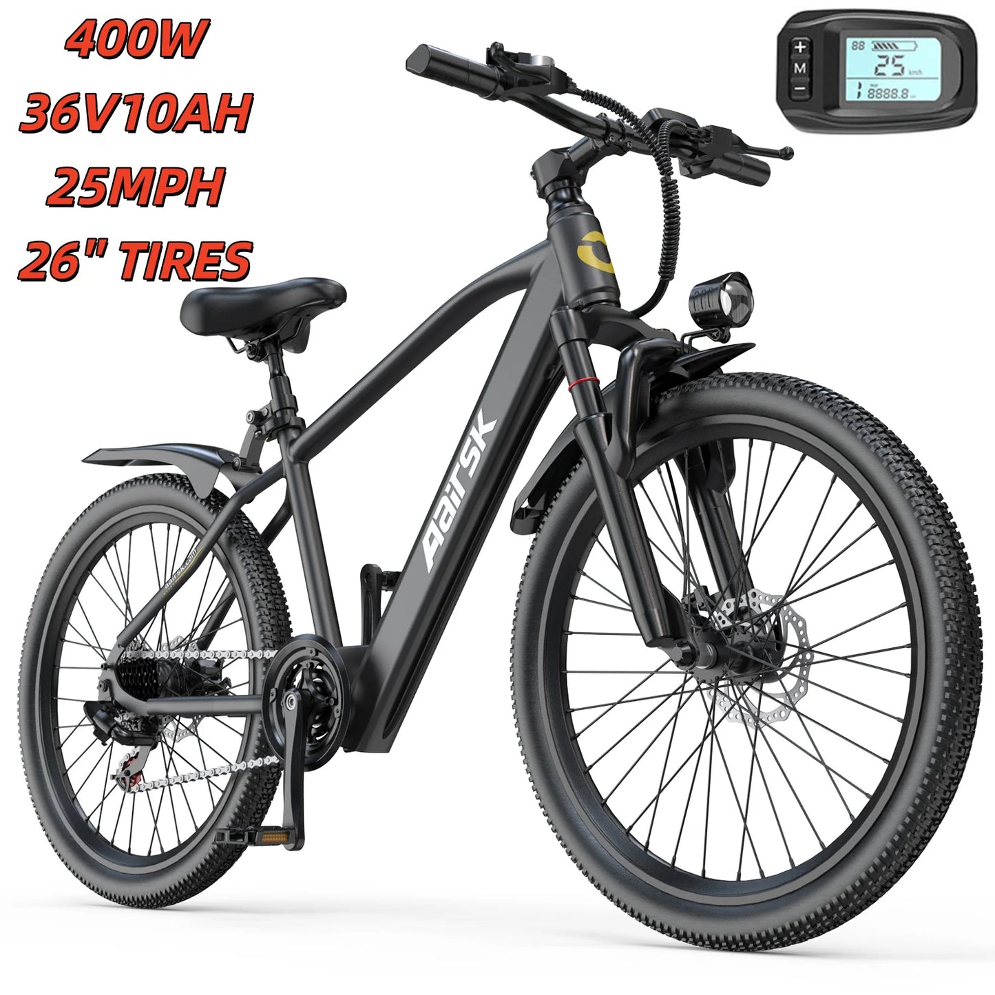 EOEOTWO 1500W Fat Tire Electric Bike 48V 15Ah Mountain