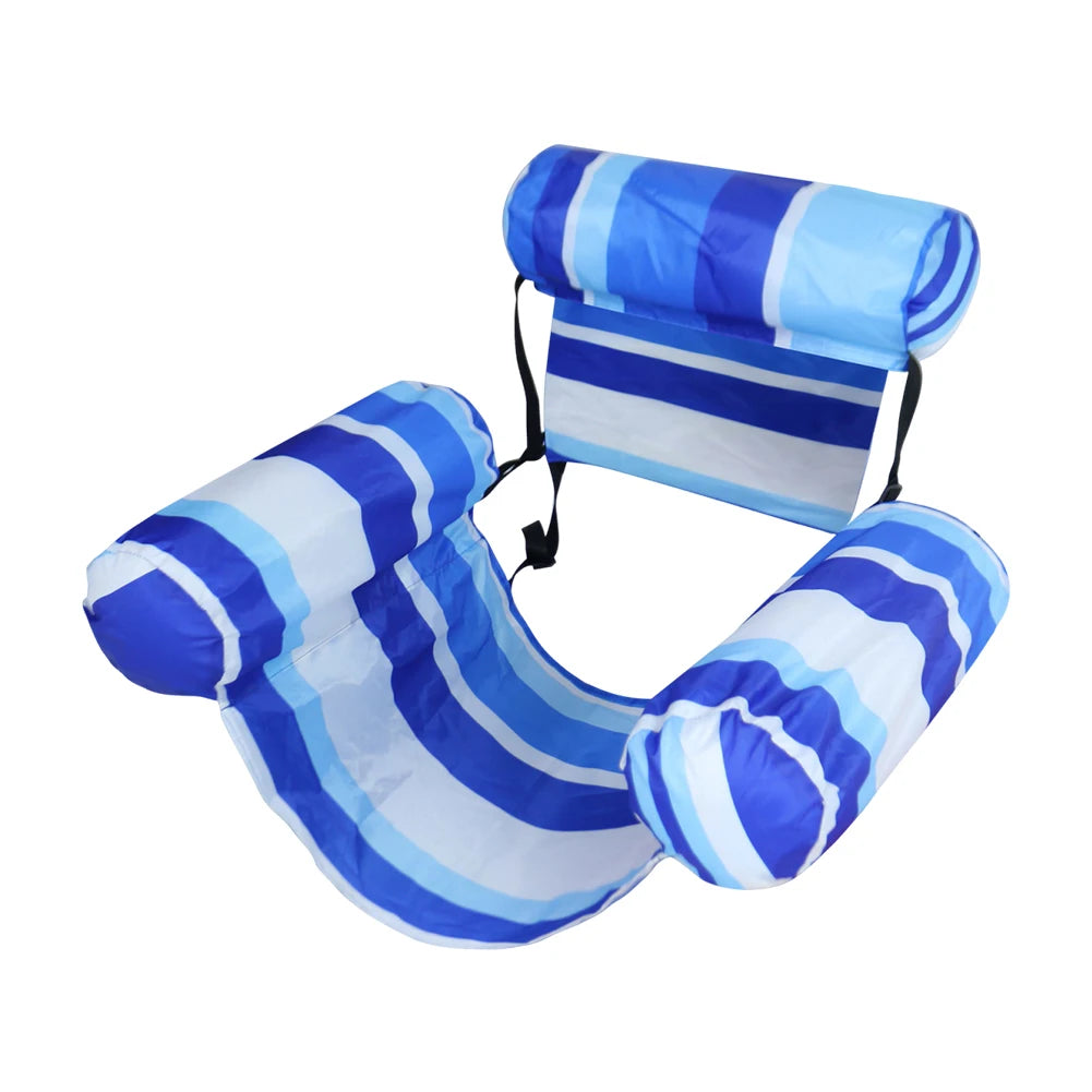 APWIKOGER Inflatable Pool Lounger Chair With Arm and Backrest
