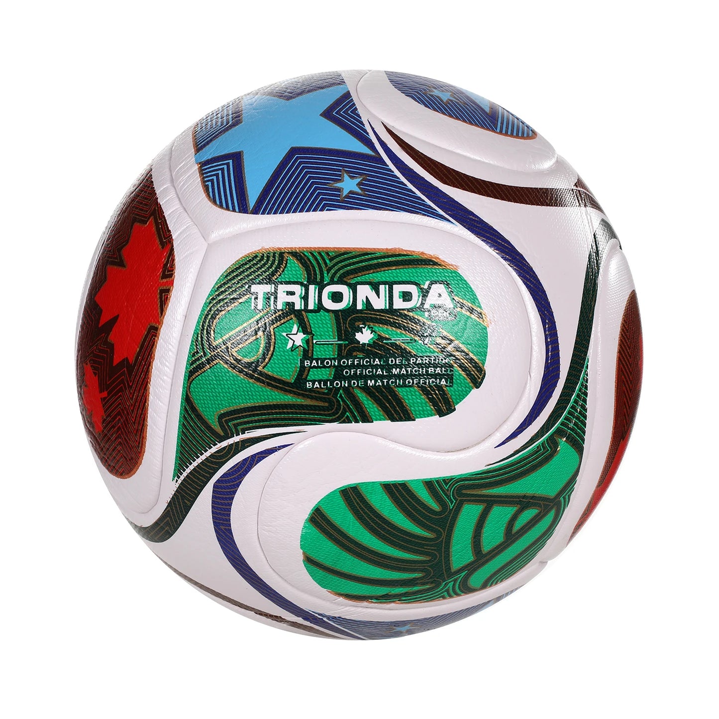 LISM PU Leather Seamless Soccer Ball for Training and Match