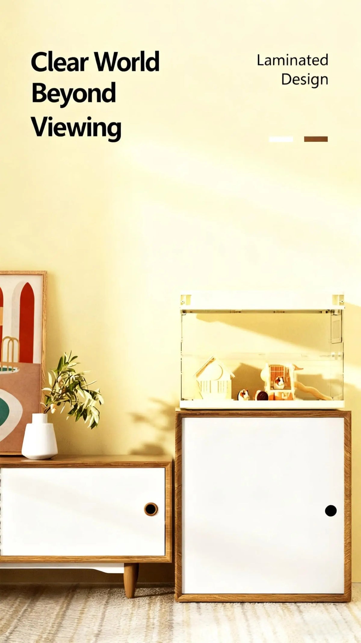 MeterMall Acrylic Hamster Cage Starter Kit With Accessories