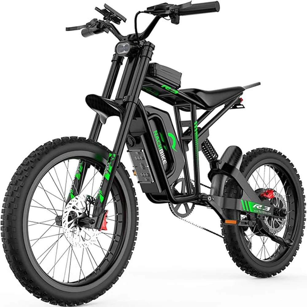 R3 Electric Dirt Bike 6000W 60V 25Ah 50 Mile Range