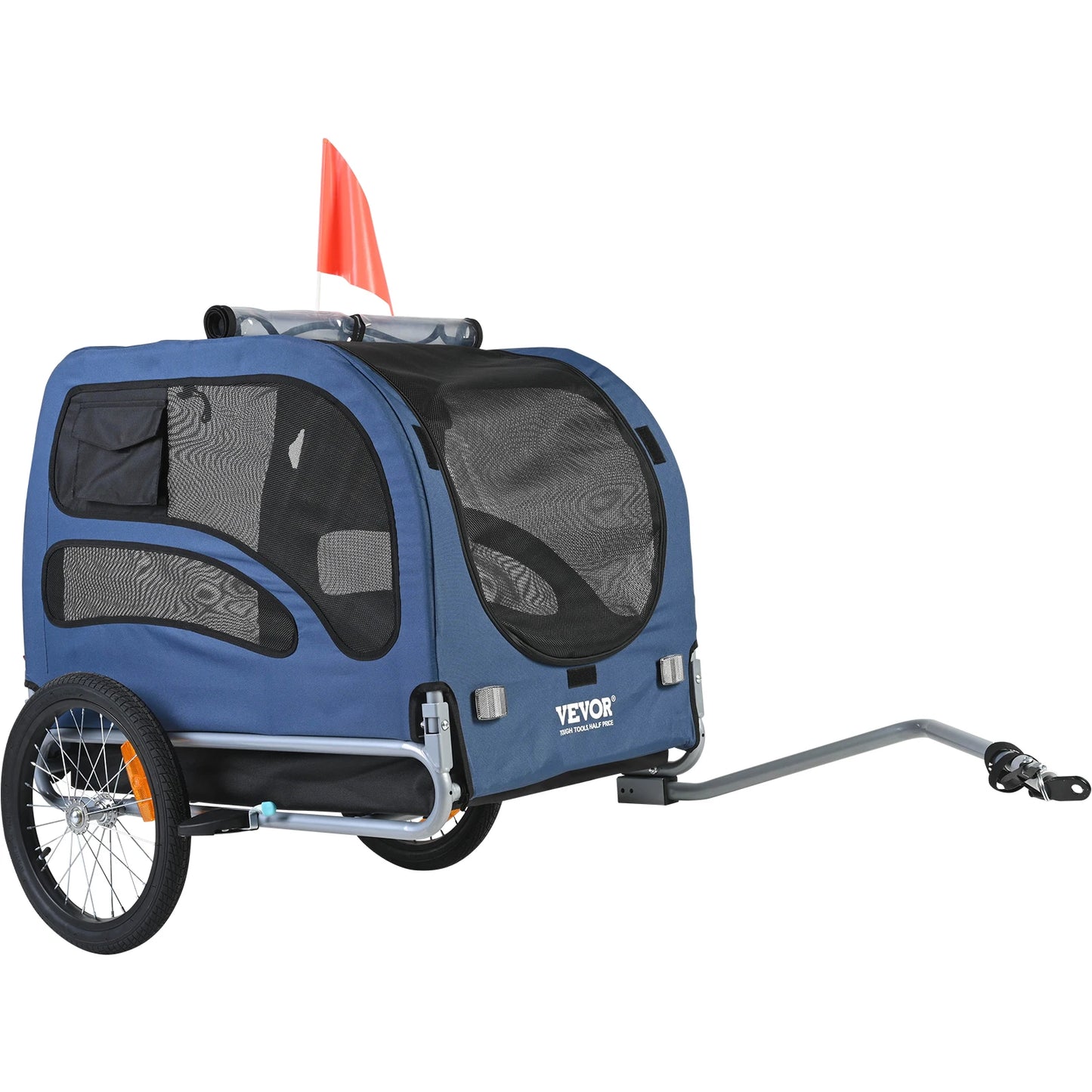 SucceBuy 100Lb Pet Cart Bicycle Carrier For Dogs Trailer