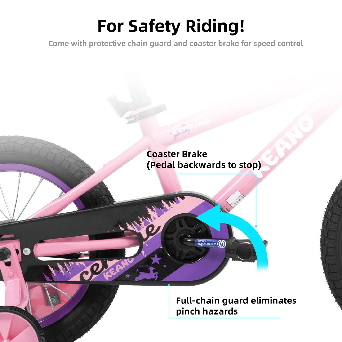 JOYSTAR Kids Bike For Girls With Training Wheels Basket