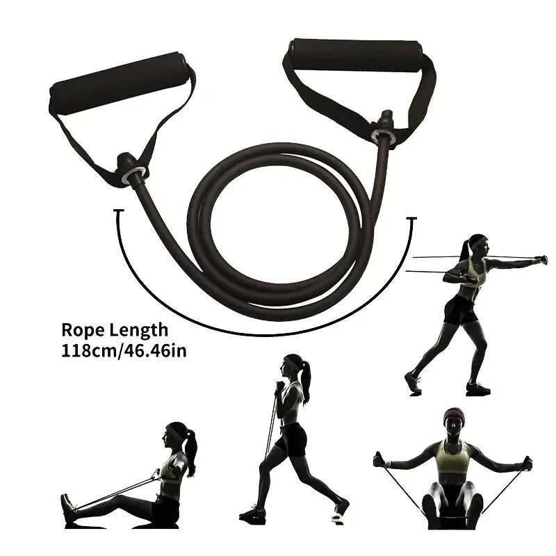 Resistance Bands With Handles For Home Gym Portable Fitness Equipment