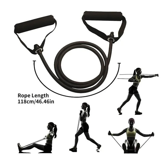 Resistance Bands With Handles For Home Gym Portable Fitness Equipment