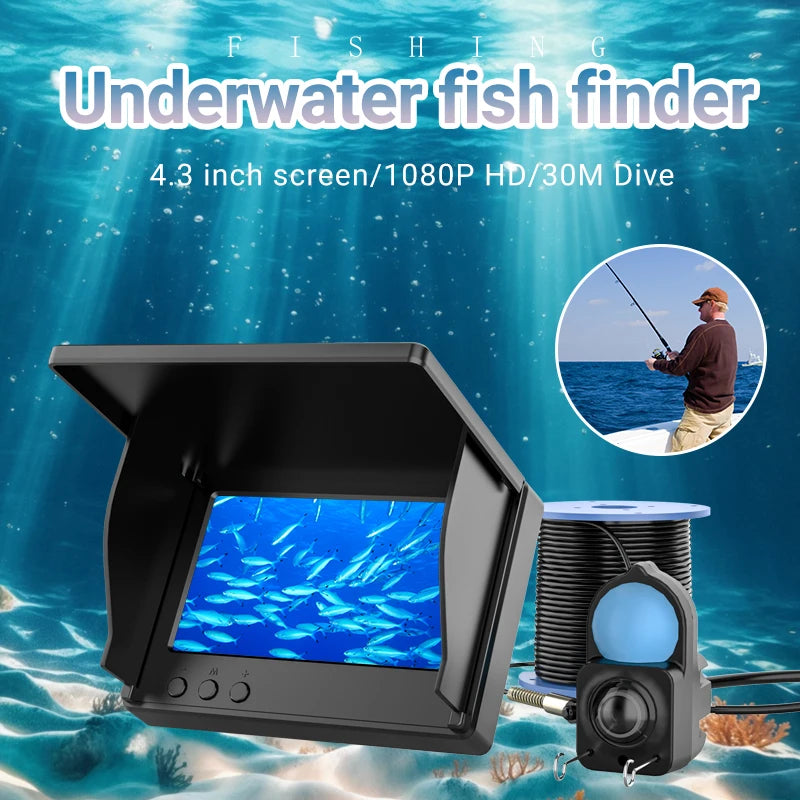 IP68 Waterproof Underwater Fishing Camera With Night Vision And Depth Finder
