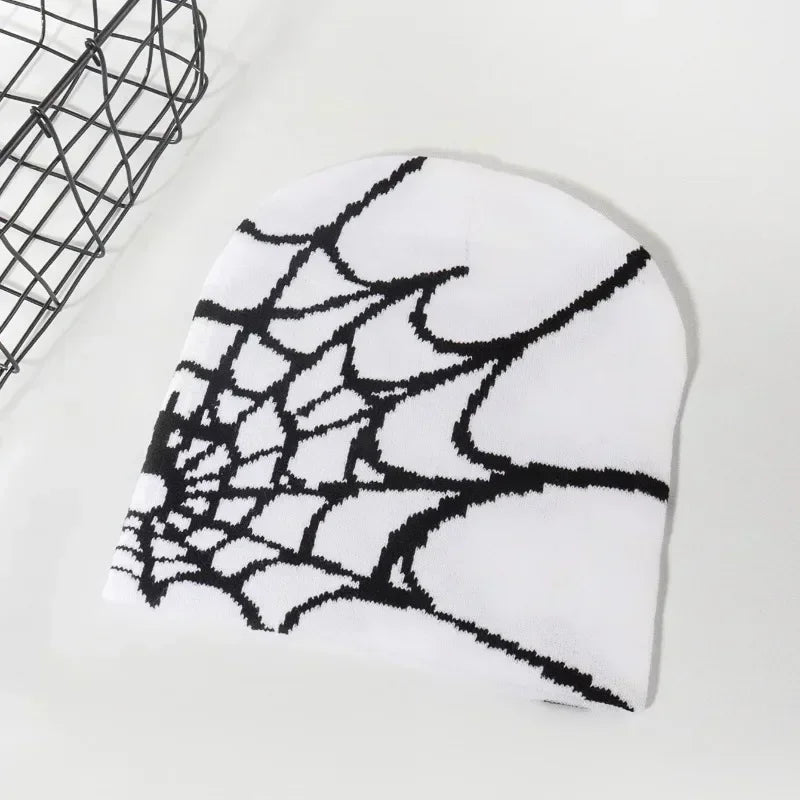 Cartoon Spider Embroidered Knitted Winter Beanie Hat