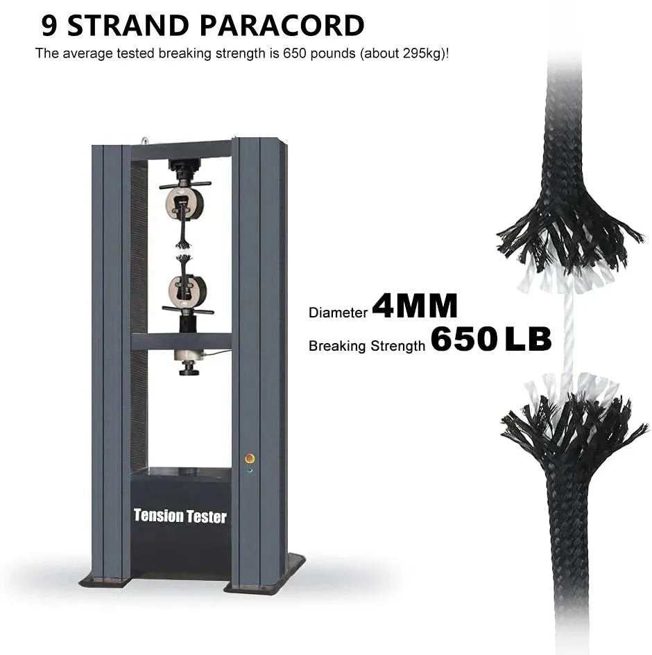 Braided Paracord for Camping and Hiking, Handmade DIY Rope