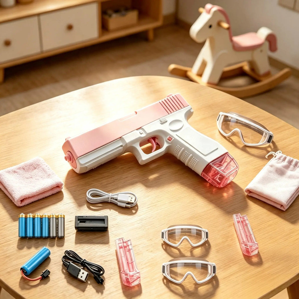 Kids Long Range Water Gun Toy Set for Summer Pool Fun