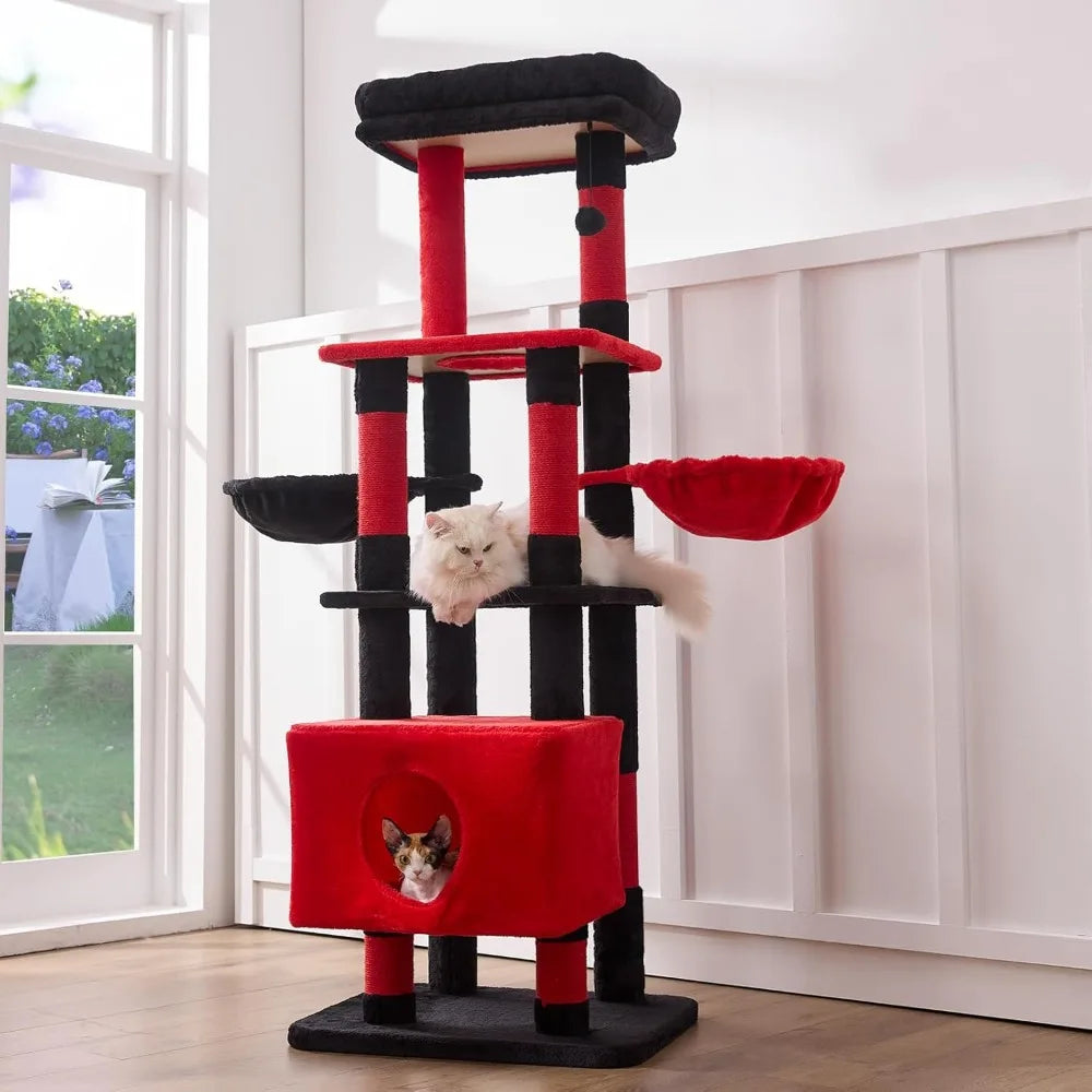 NBVCX Multi-Level Cat Tree Tower With Sisal Scratching Post