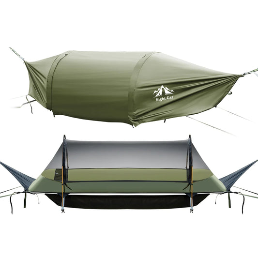 Night Cat Hammock Tent With Mosquito Net And Rainfly