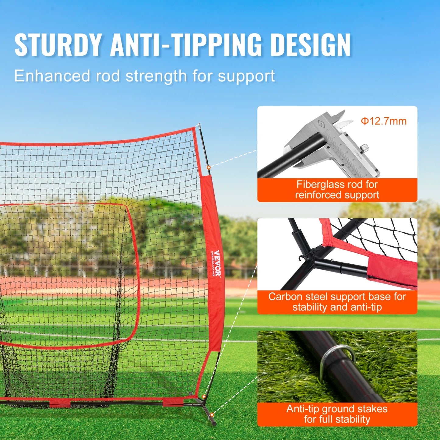 Baseball Softball Practice Net Portable Training Net for Hitting