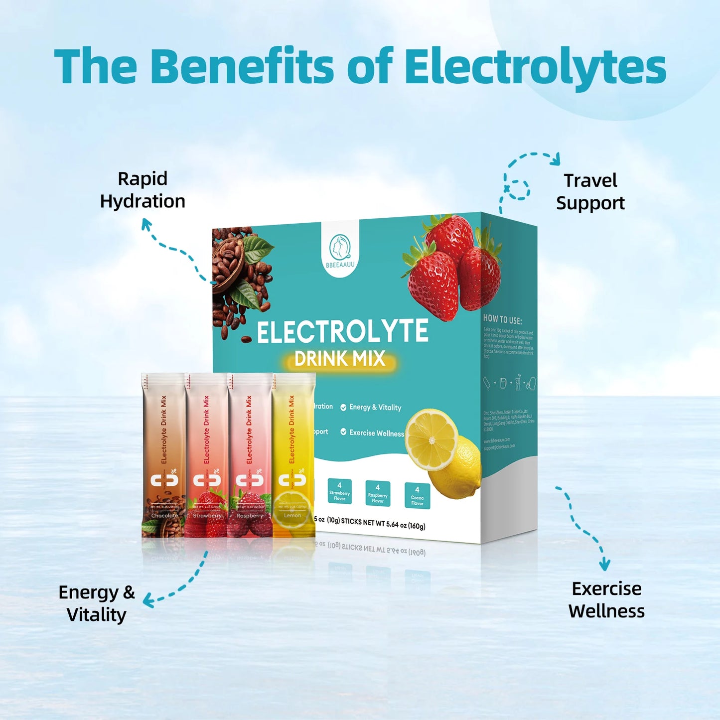 Beworths Sugar Free Electrolyte Powder Zero Calorie Hydration Mix