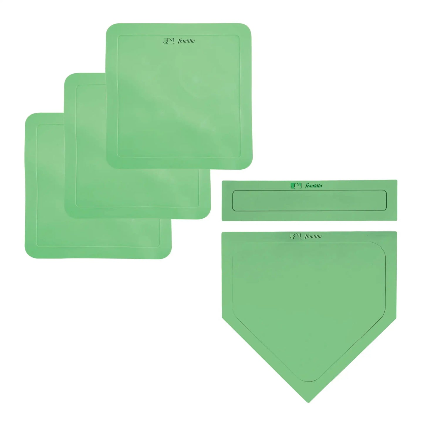 Throw Down Baseball Base and Plate Set With Premium Rubber
