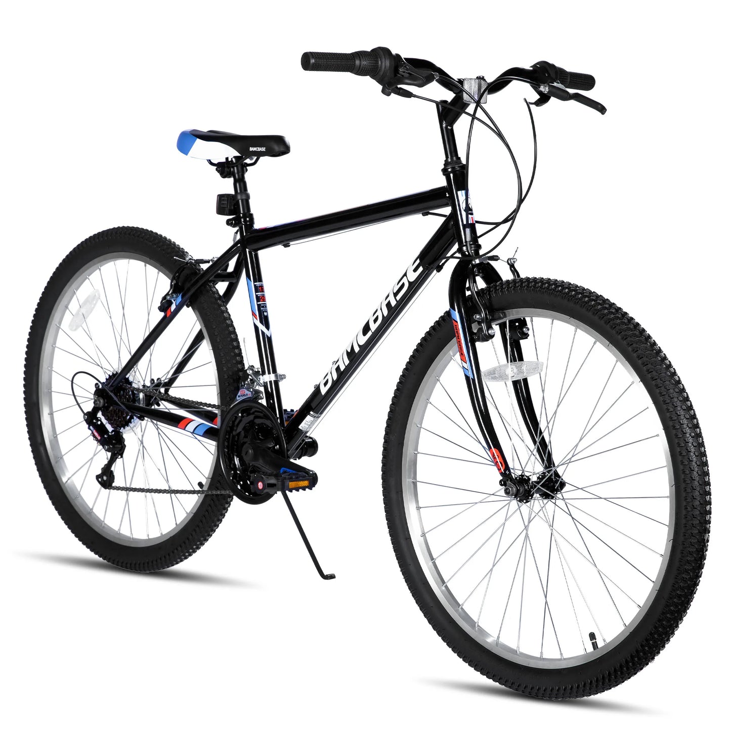 HILAND 18-Speed Mountain Bike Unisex Steel Frame MTB