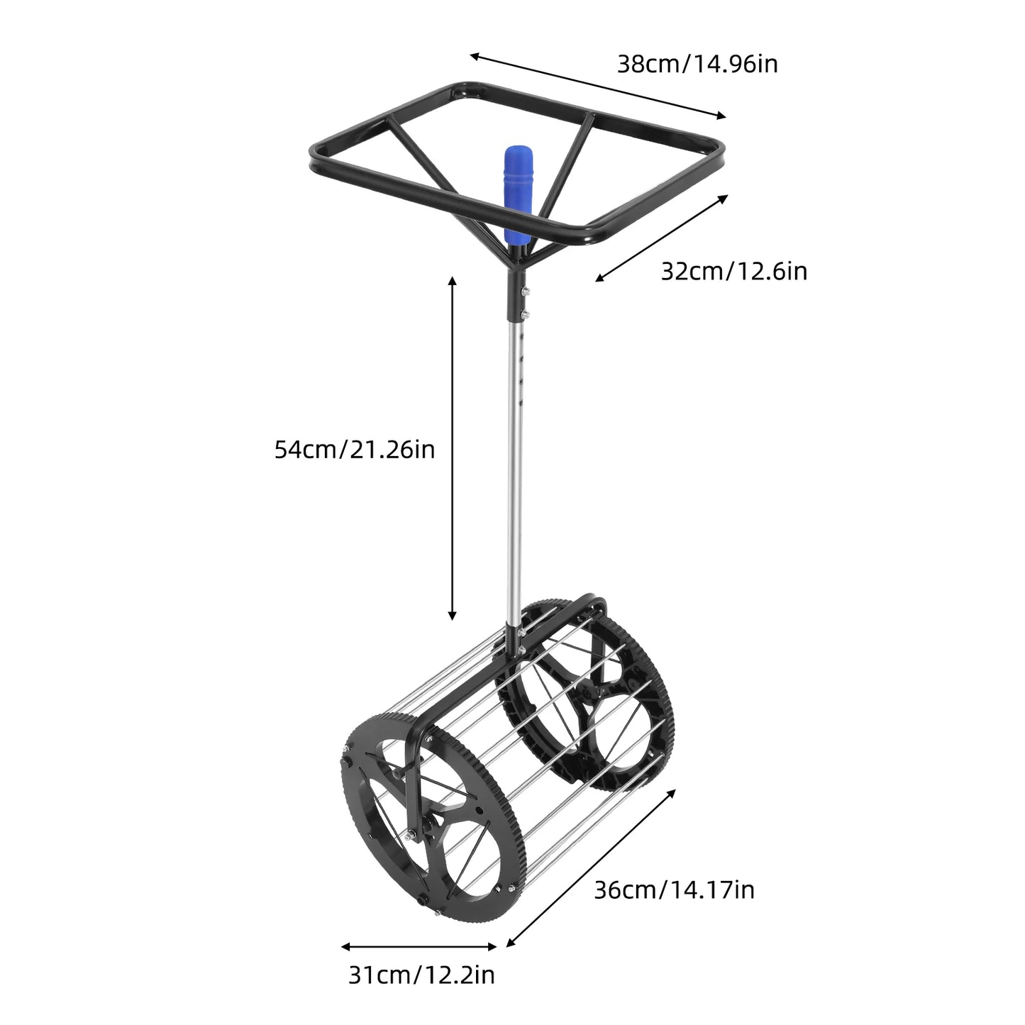 Floorstanding Tennis Ball Automatic Picker W/ Handle, Tennis Ball Collector for Tennis Training Grounds, Professional Tennis Courts, Public Tennis Courts, Home Backyards, Tennis Clubs, Schools