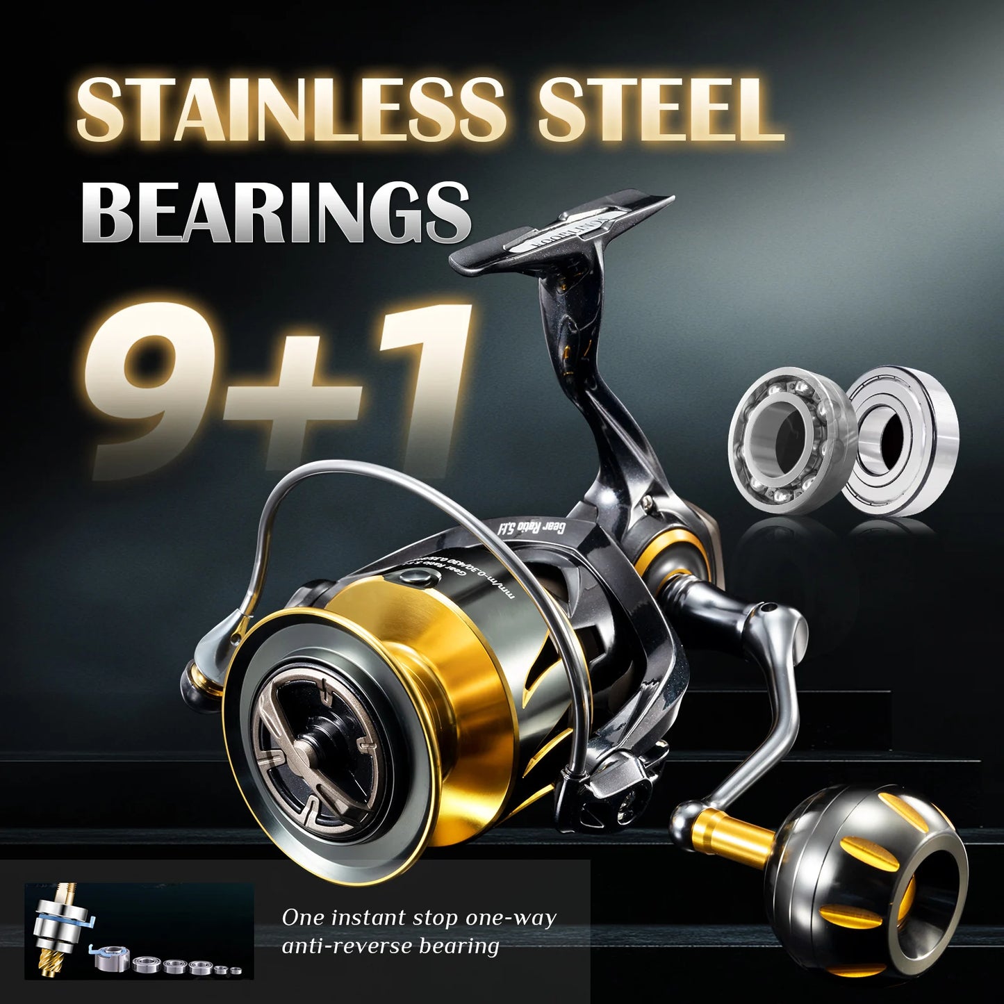Rooblinos SW Spinning Reel Ultralight Saltwater Surf Reel