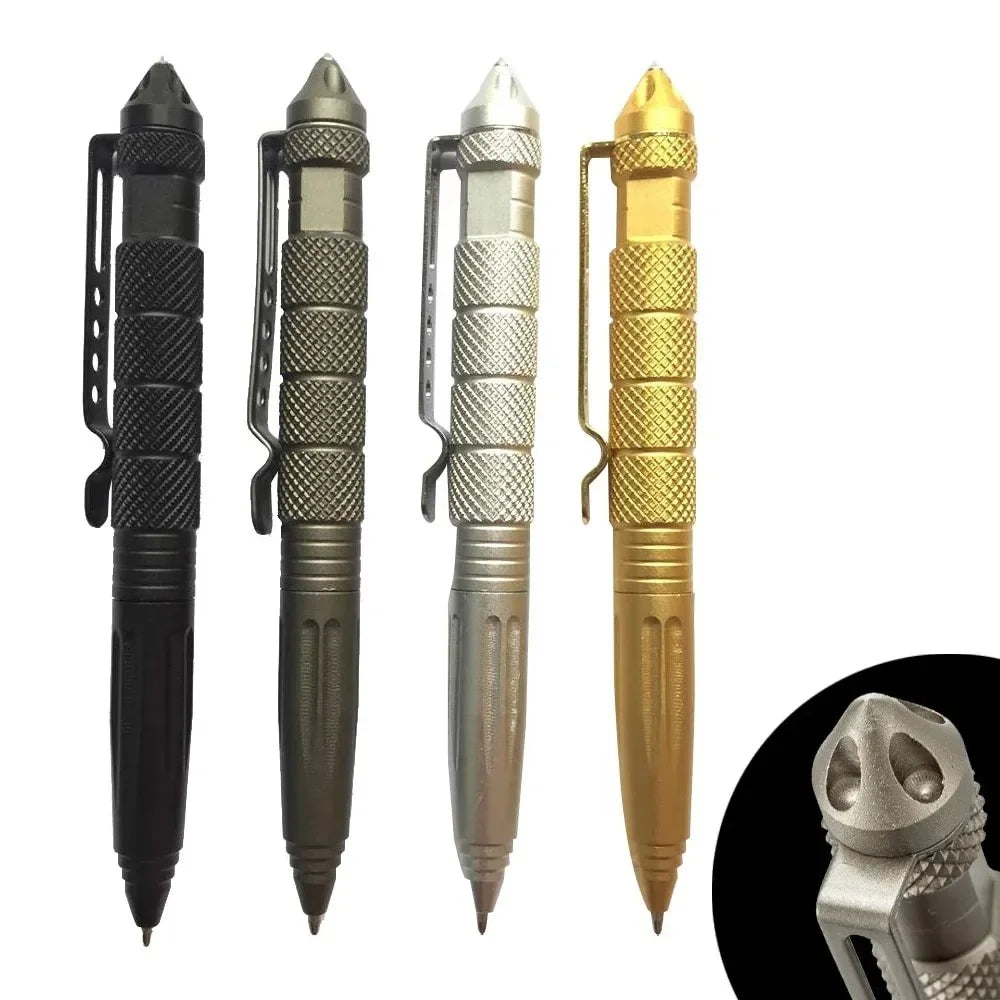 Portable Tactical Pen Self Defense Aviation Aluminum Glass Breaker Multitool